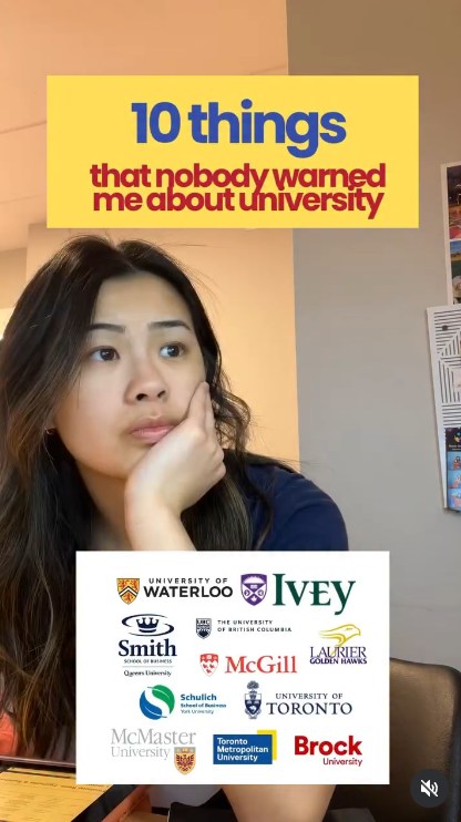 Instagram reel: 10 things that nobody warned me about university
